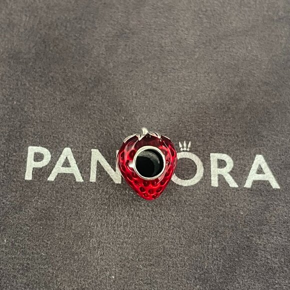 Pandora Seeded Strawberry Fruit Charm - Picture 3 of 4